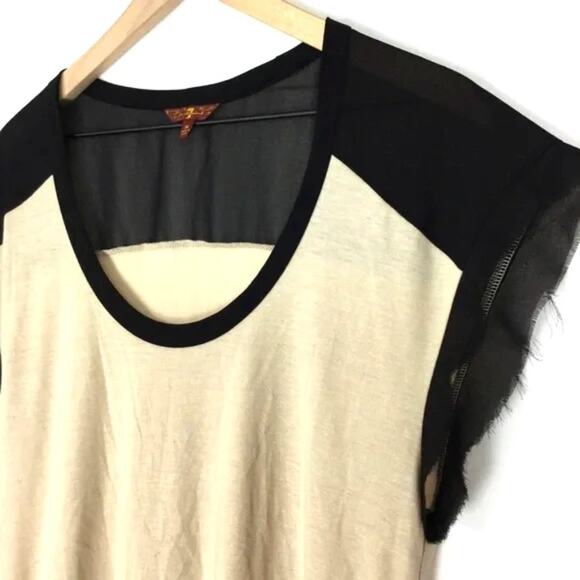 7 For All Mankind Sparkle Short Sleeve, NWOT - Picture 2 of 4